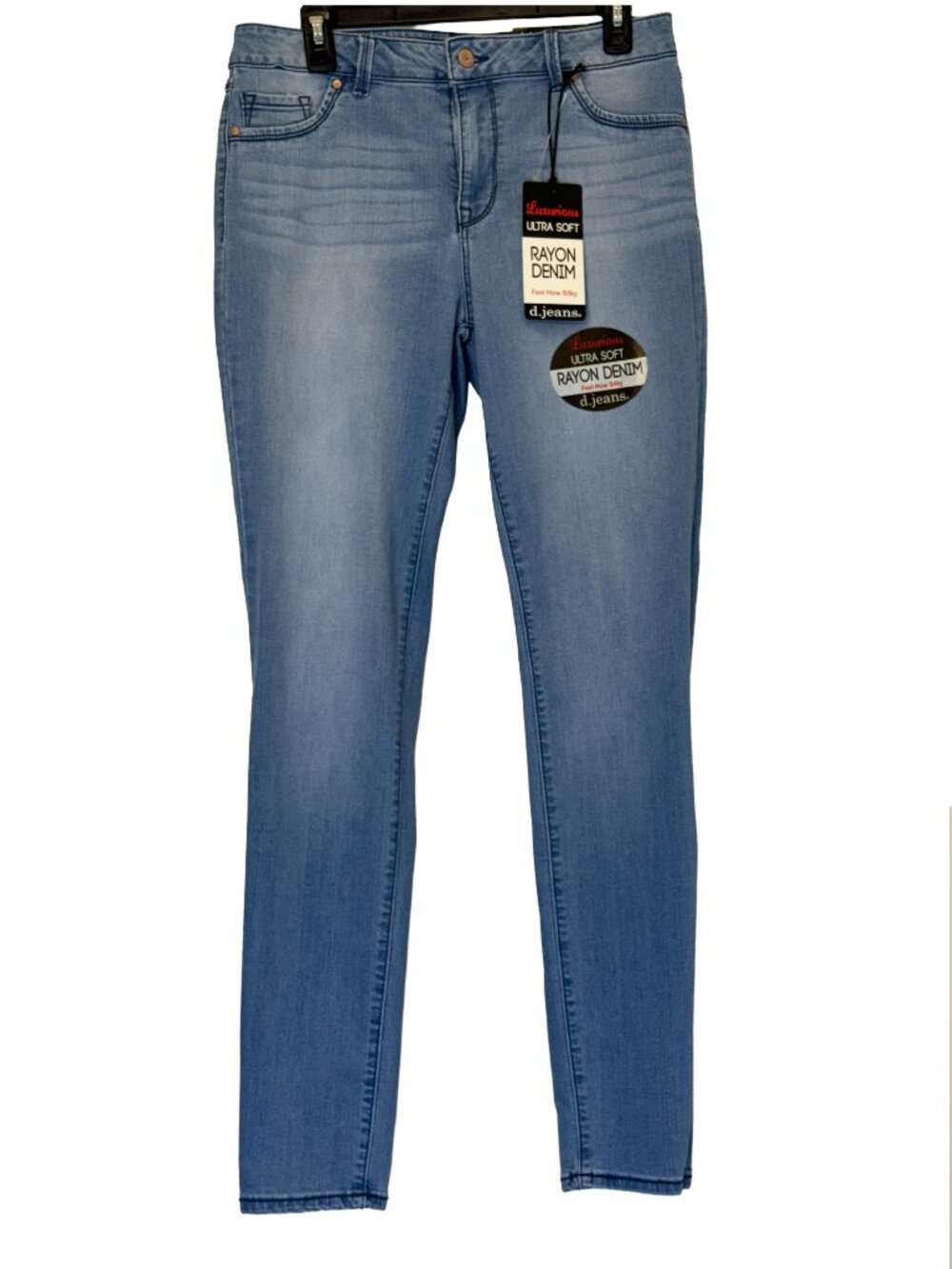Women Light Blue Wash Denim Jeans Size 12